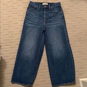 Madewell wide leg crop, size 26